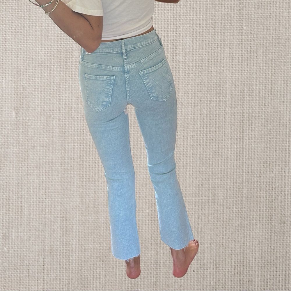 Mother The Insider Crop Step Fray Jeans - Picture 4 of 13